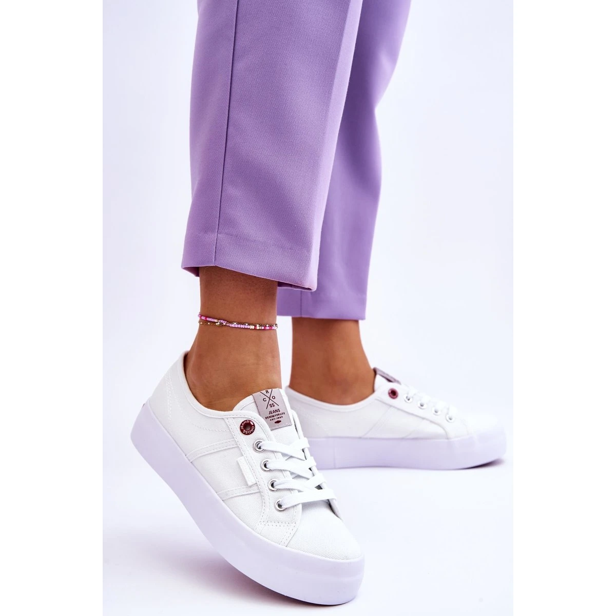 Baskets Plateforme Femme Cross Jeans LL2R4040 Blanc Blanche – Image 3