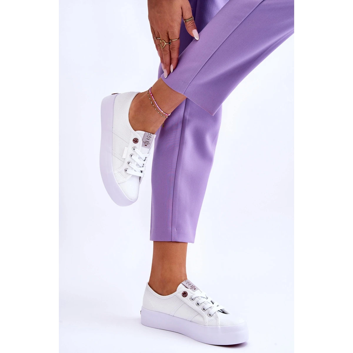 Baskets Plateforme Femme Cross Jeans LL2R4040 Blanc Blanche – Image 5