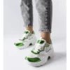 Baskets Pour Femmes Blanches Et Vertes De Séguin
