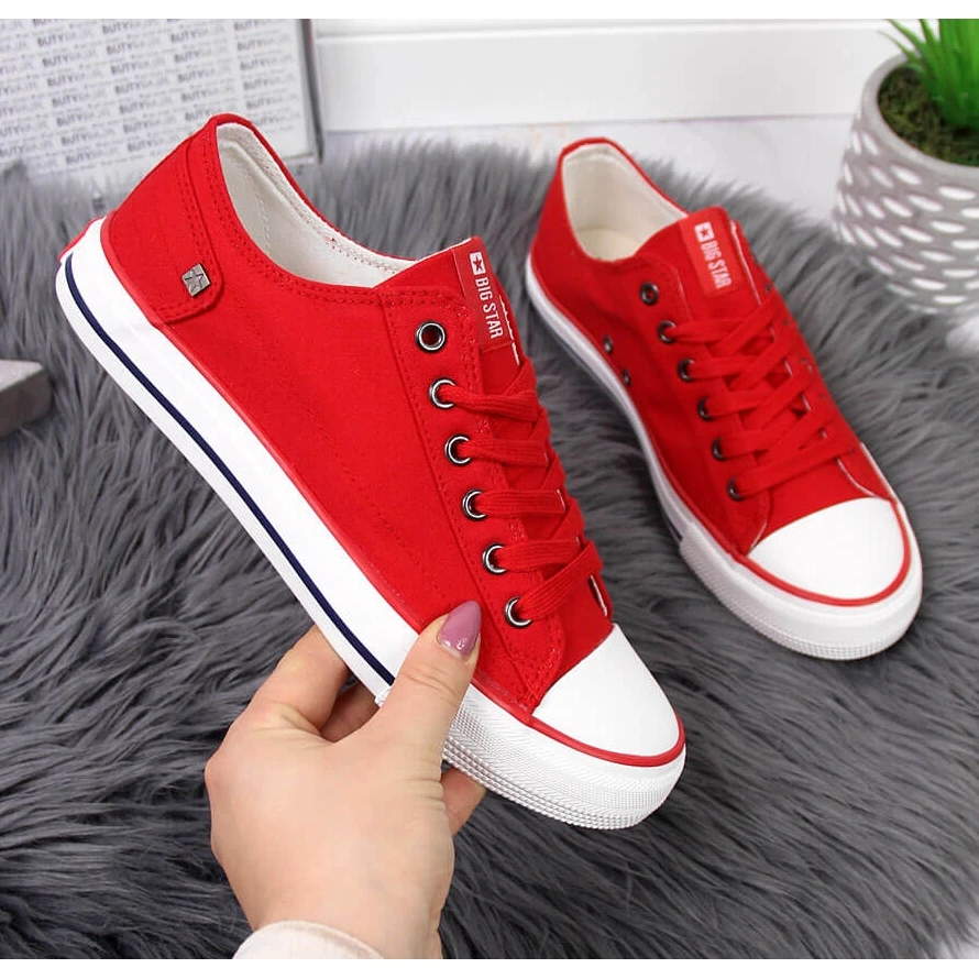 Baskets Rouges Basses Big Star Rouges DD274339 – Image 4