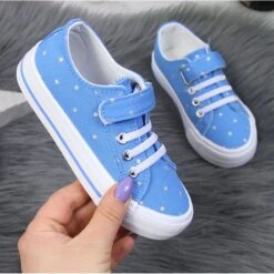 Baskets Textile étoiles Bleues Atletico