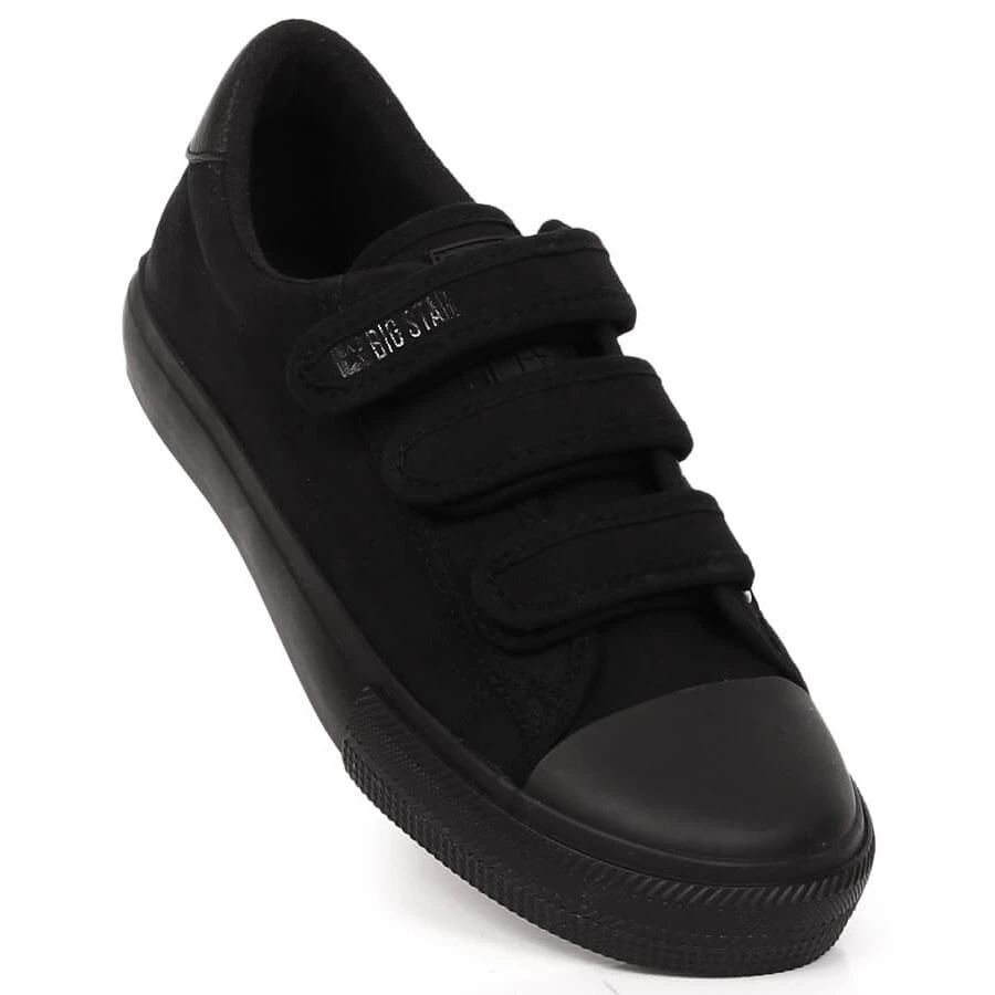 Baskets Velcro Noires Homme Big Star LL174631 Le Noir