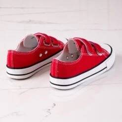 Baskets Velcro Pour Enfants Vico Rouge