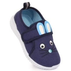 Baskets Velcro Souris Atletico Fille Bleu
