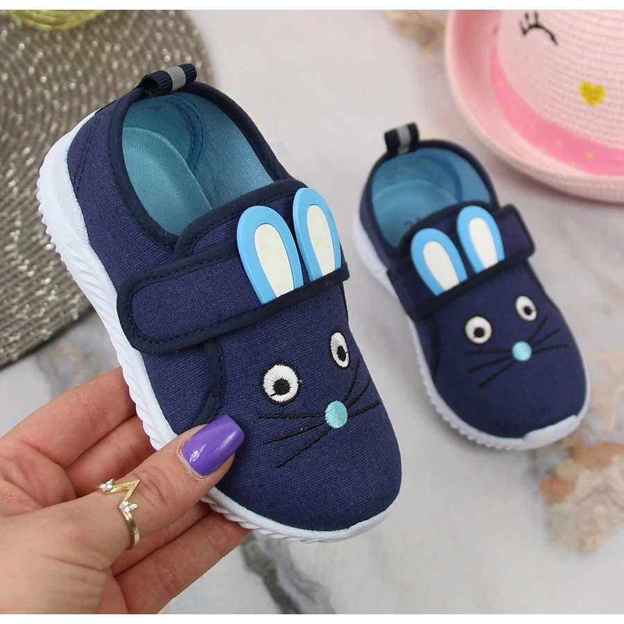 Baskets Velcro Souris Atletico Fille Bleu – Image 3