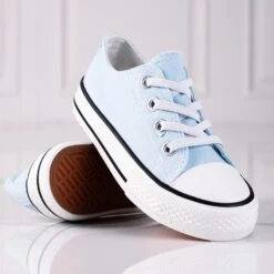 Baskets Vico Bleues Pour Enfants Avec Bandes élastiques