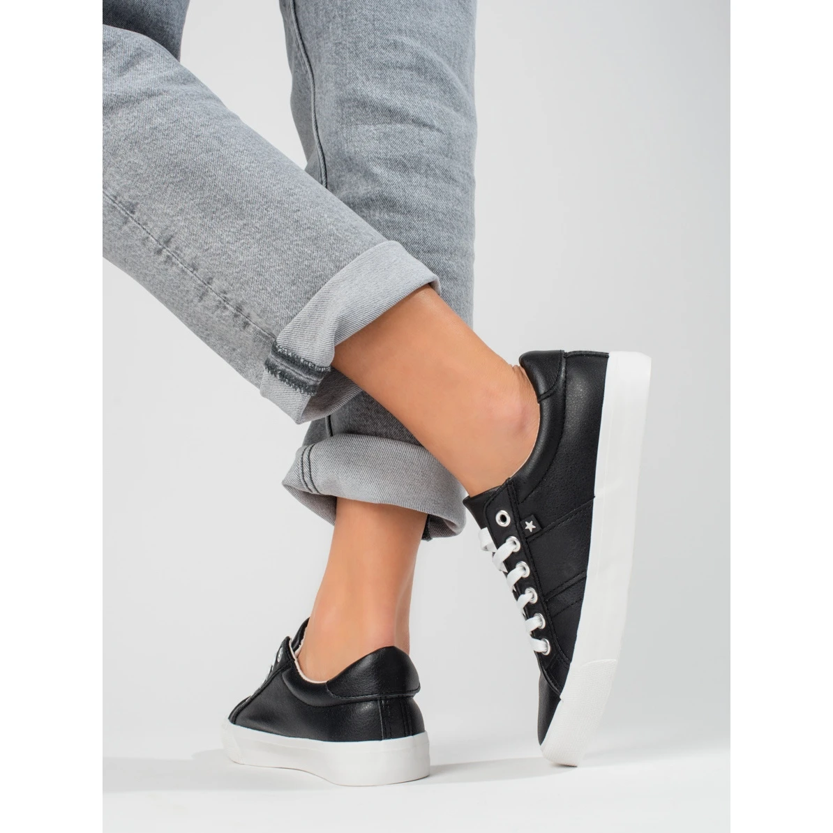 Baskets Vinceza Noires Classiques Pour Femme Le Noir – Image 3