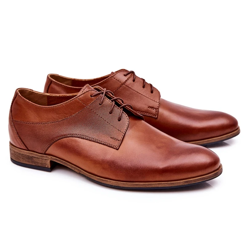 Bednarek Polish Shoes Chaussures Classiques Cuir Bednarek 806 Marron Brun – Image 6
