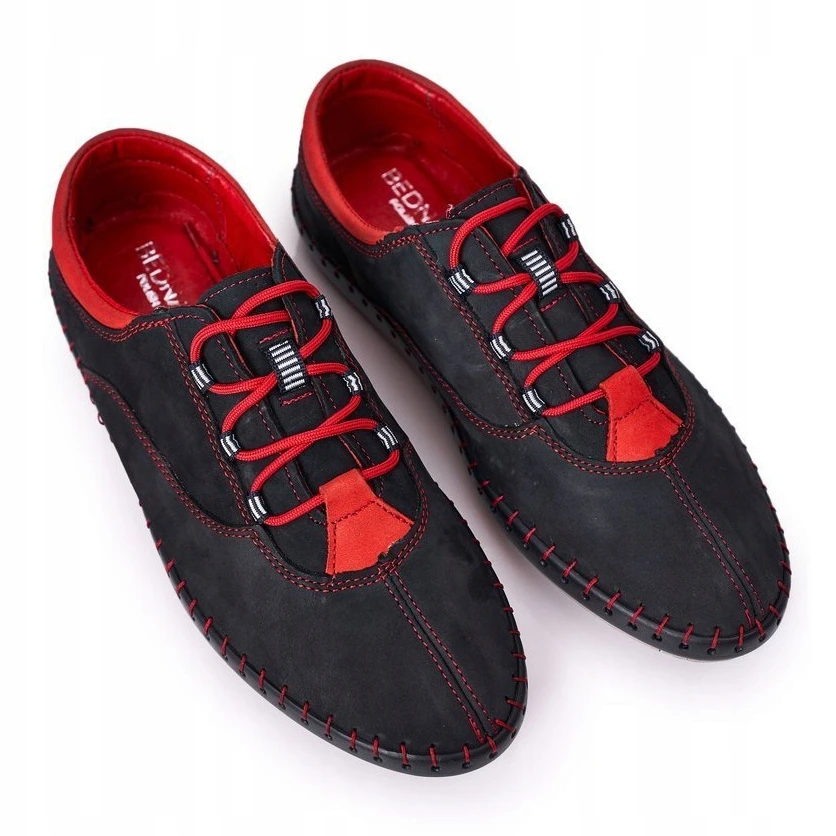 Bednarek Polish Shoes Chaussures Cuir Homme Bednarek Bleu Marine – Image 4