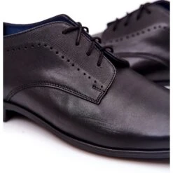 Bednarek Polish Shoes Chaussures En Cuir élégantes Bednarek 724 Noir Le Noir