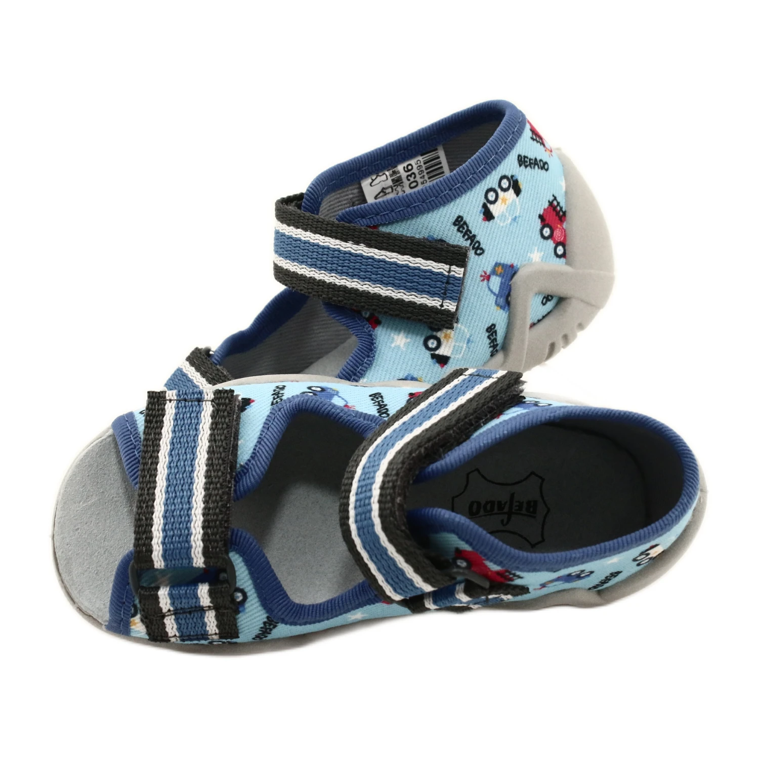 Befado Chaussures Pour Enfants Jaunes 350P036 Bleu – Image 6