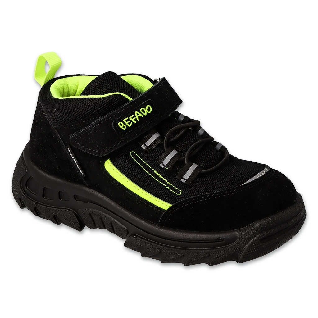 Befado Chaussures Pour Enfants Noir / Vert 515X004 Le Noir – Image 2