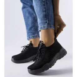 Belluci Baskets Noires à Tige Souple De Chez Gois Le Noir