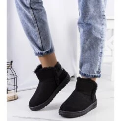 Big Star Bottes De Neige Noires Avec Fourrure KK274622 Le Noir