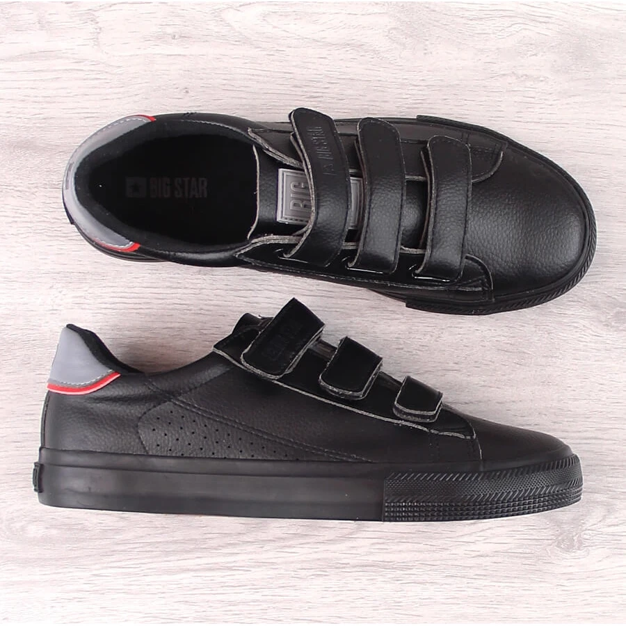 Big Star LL174633 Baskets Pour Hommes En Cuir écologique Noir Avec Velcro Le Noir – Image 3