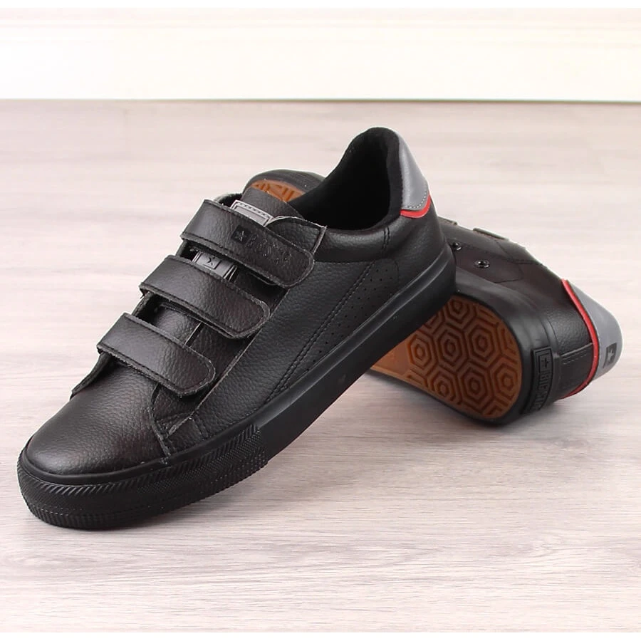 Big Star LL174633 Baskets Pour Hommes En Cuir écologique Noir Avec Velcro Le Noir – Image 4