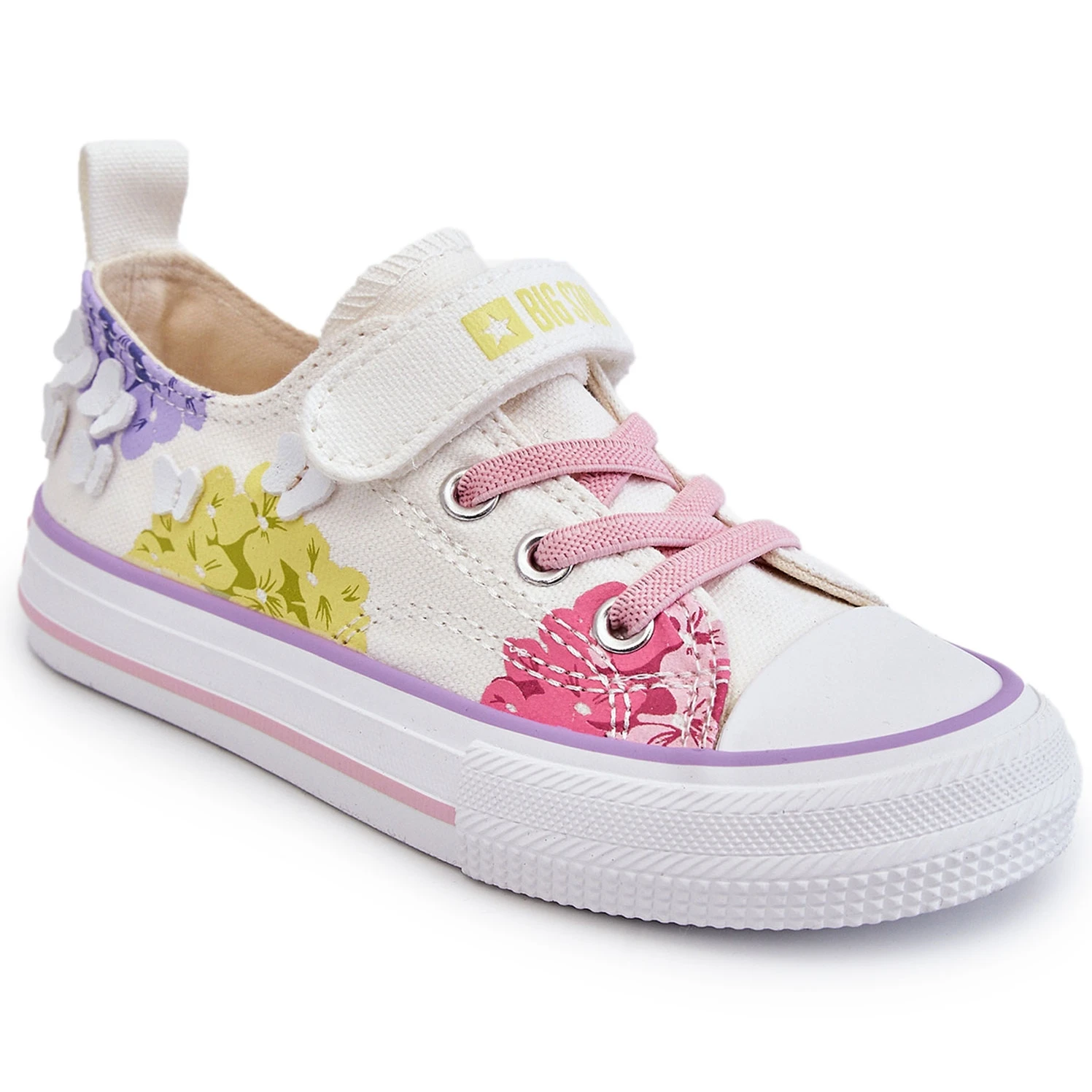 BIG STAR SHOES Baskets Basses Velcro Enfant Big Star LL374061 Blanc Blanche Multicolore – Image 6