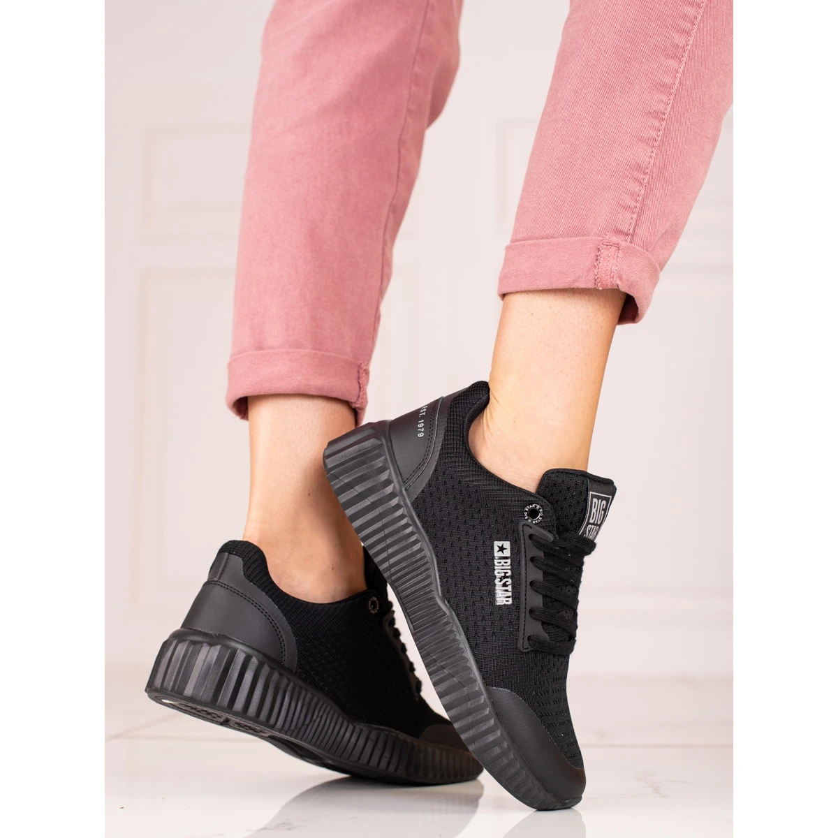 BIG STAR SHOES Baskets Big Star Femme KK274063 Le Noir – Image 2