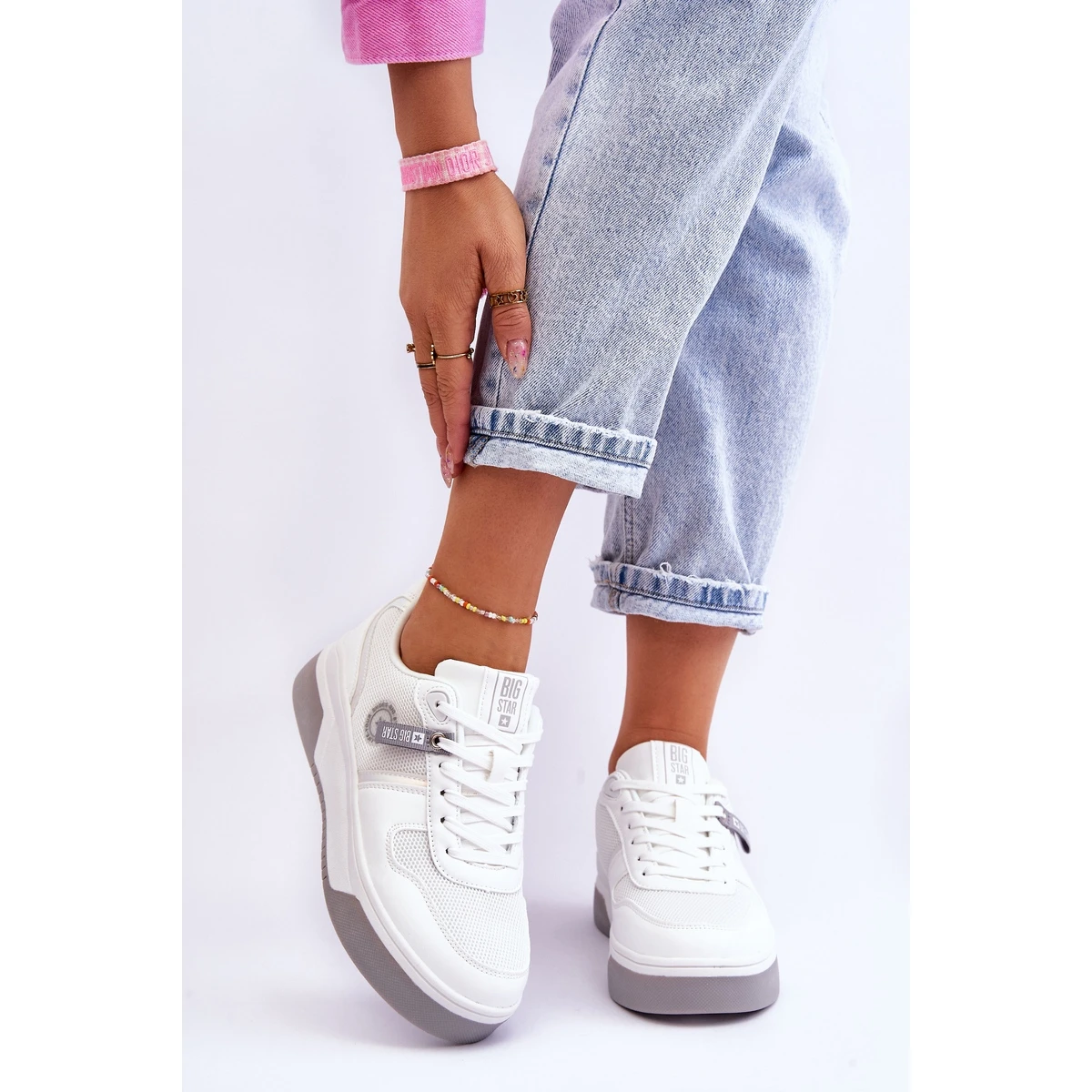 BIG STAR SHOES Baskets Classiques Système De Mousse à Mémoire Big Star LL274A024 Blanc Blanche