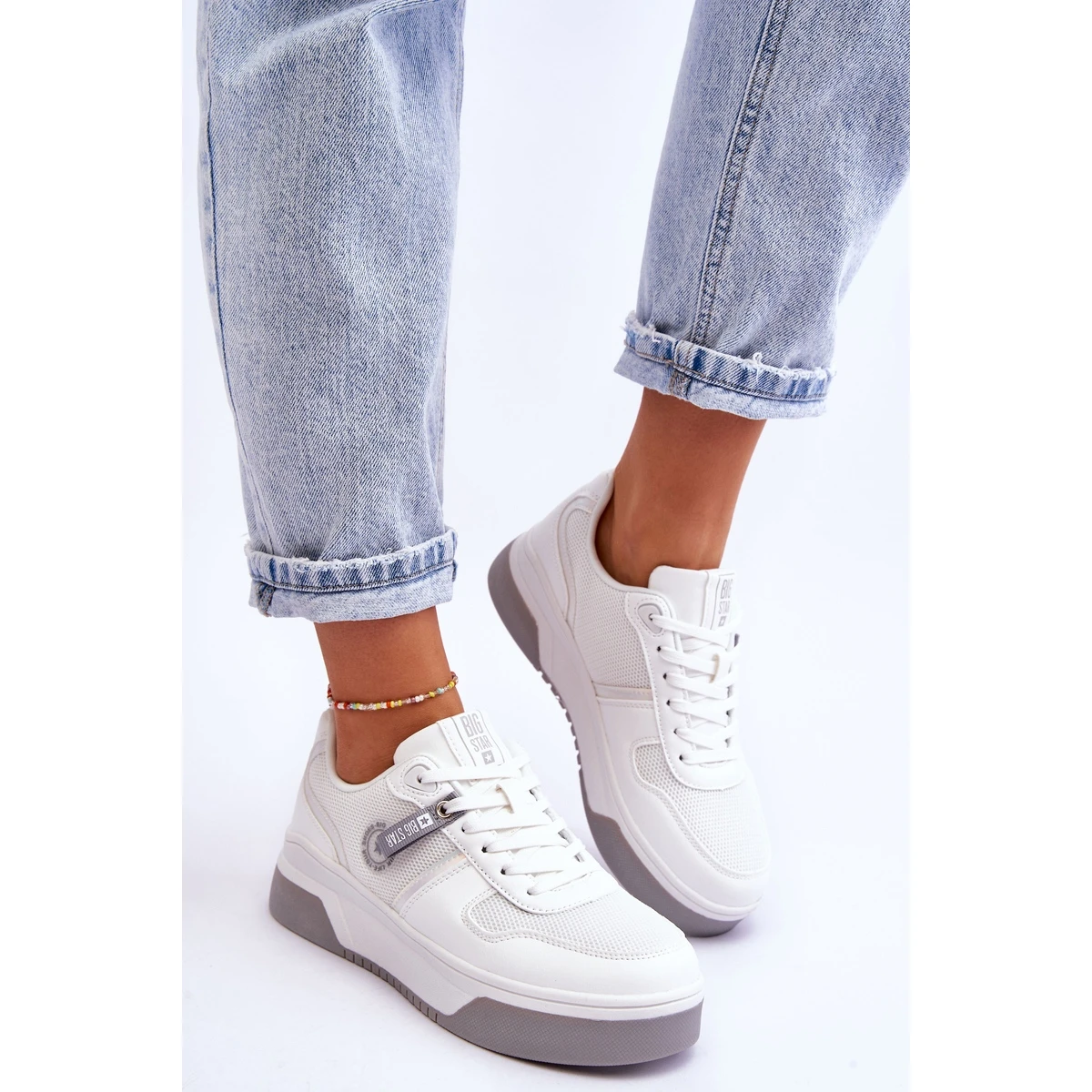 BIG STAR SHOES Baskets Classiques Système De Mousse à Mémoire Big Star LL274A024 Blanc Blanche – Image 4