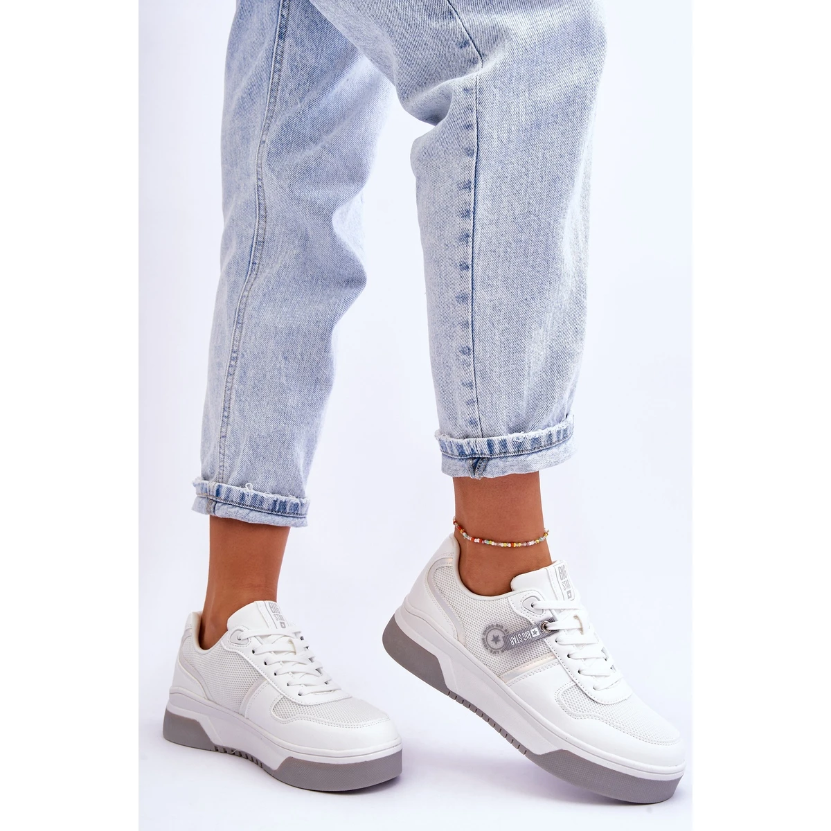 BIG STAR SHOES Baskets Classiques Système De Mousse à Mémoire Big Star LL274A024 Blanc Blanche – Image 5