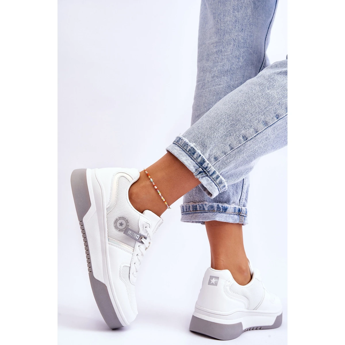 BIG STAR SHOES Baskets Classiques Système De Mousse à Mémoire Big Star LL274A024 Blanc Blanche – Image 6