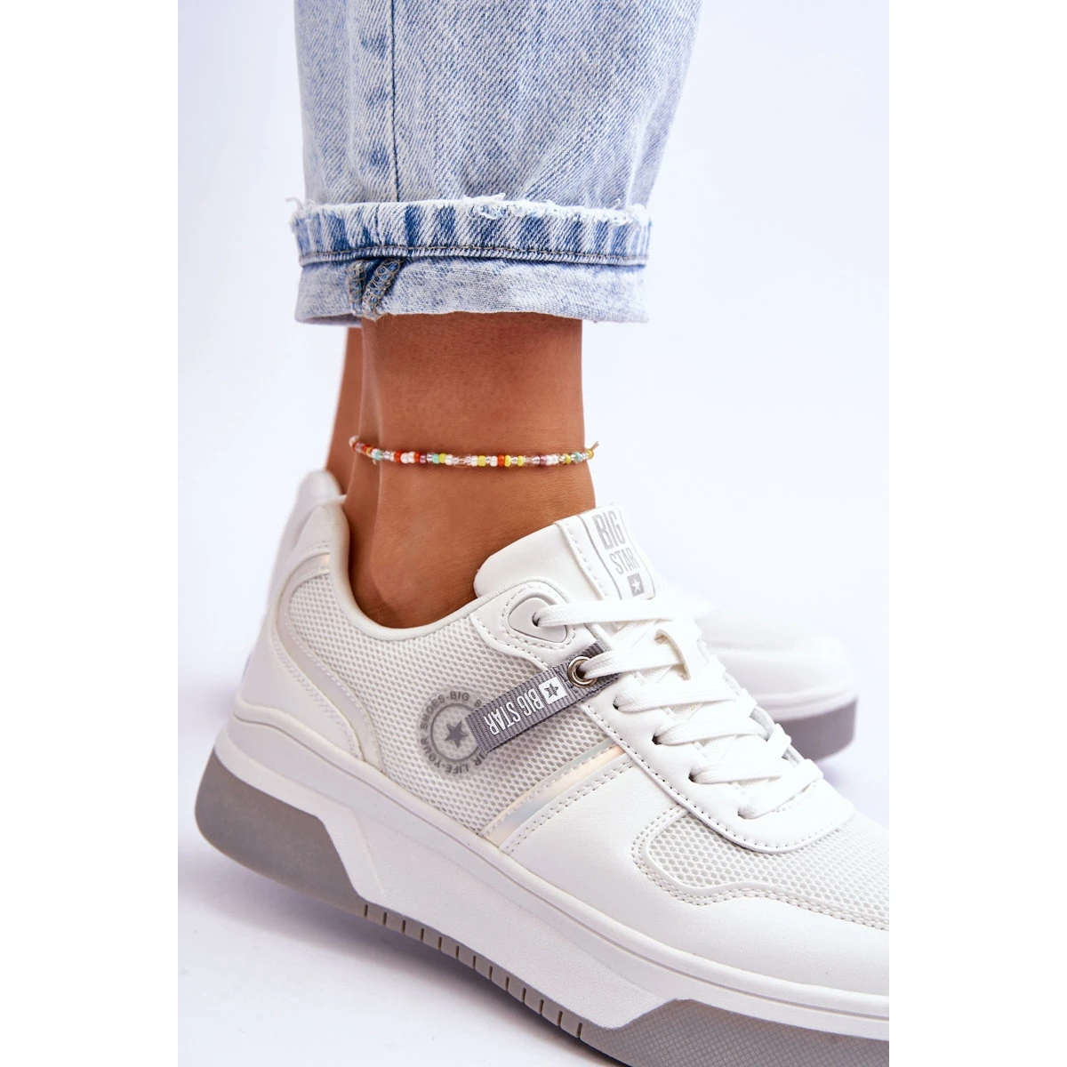 BIG STAR SHOES Baskets Classiques Système De Mousse à Mémoire Big Star LL274A024 Blanc Blanche – Image 7