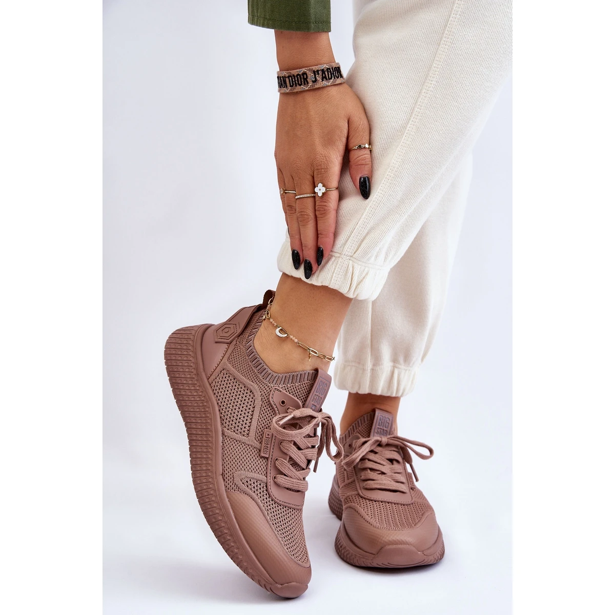 BIG STAR SHOES Baskets Confortables Femme Memory Foam System Big Star LL274416 Marron Clair Brun – Image 2