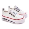 BIG STAR SHOES Baskets En Cuir Pour Enfants Big Star KK374040 Blanc Blanche