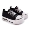 BIG STAR SHOES Baskets En Cuir Pour Enfants Big Star KK374041 Noir-Blanc Le Noir