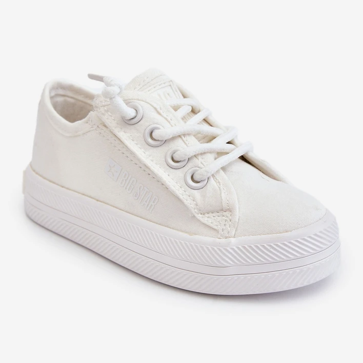 BIG STAR SHOES Baskets Enfant Big Star LL374023 Blanc Blanche Blanche – Image 2