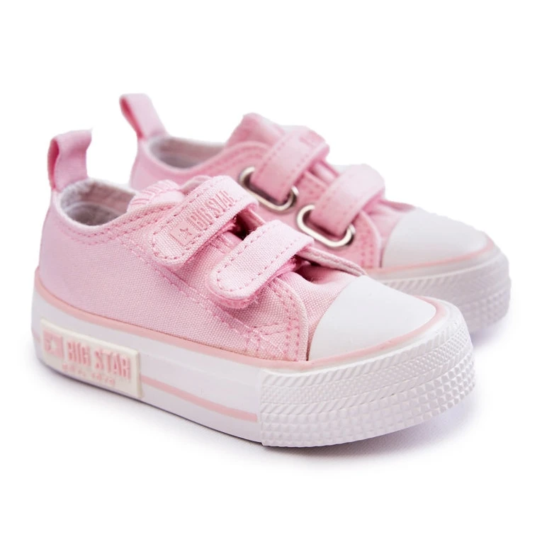 BIG STAR SHOES Baskets Enfant En Tissu Avec Velcro Big Star KK374083 Rose – Image 6