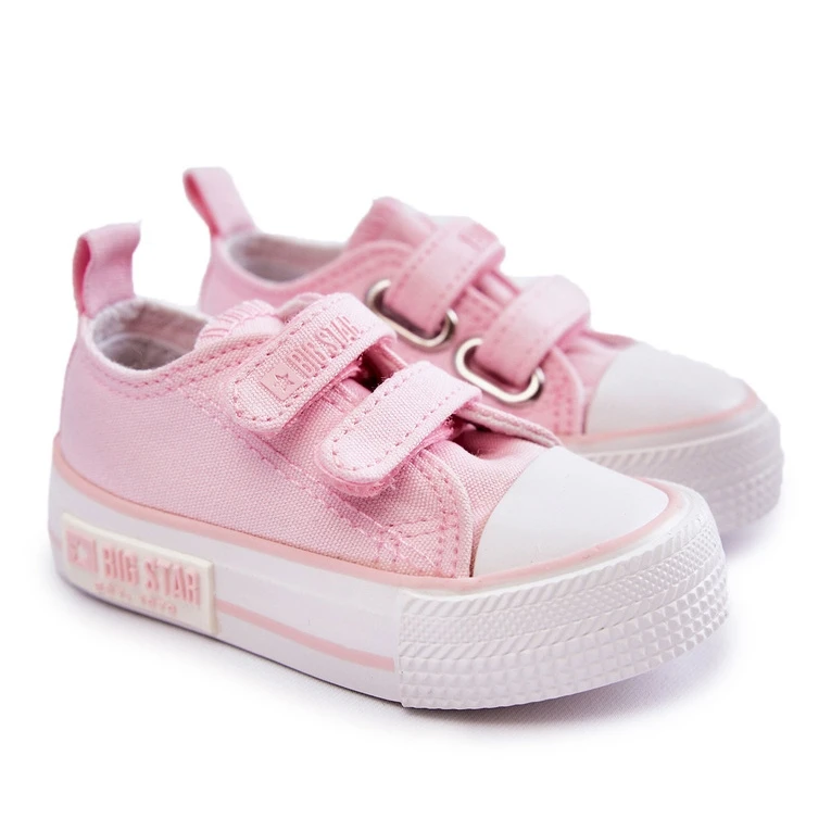 BIG STAR SHOES Baskets Enfant En Tissu Avec Velcro Big Star KK374083 Rose – Image 7