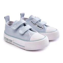 BIG STAR SHOES Baskets Enfant En Tissu Avec Velcro Big Star KK374084 Bleu