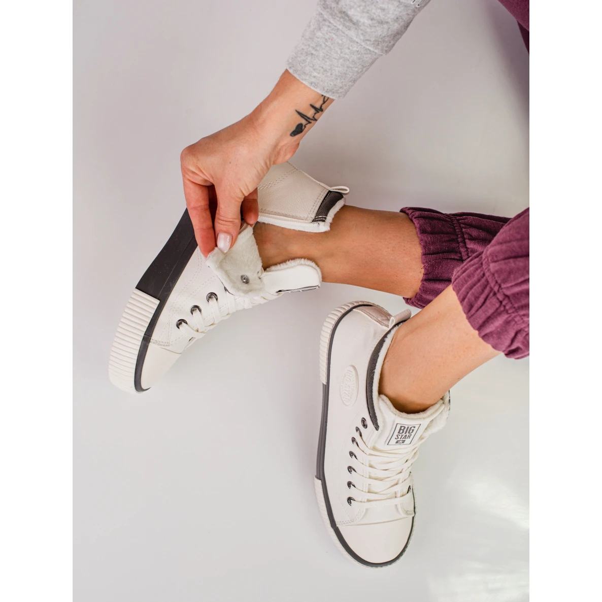 BIG STAR SHOES Baskets Femme Big Star II274158W Blanche – Image 3