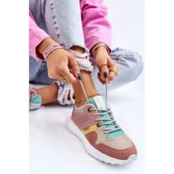 BIG STAR SHOES Baskets Femme Big Star LL274422 Rose-Beige