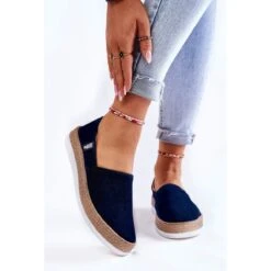 BIG STAR SHOES Baskets Femme Slip On Big Star KK276009 Bleu Marine