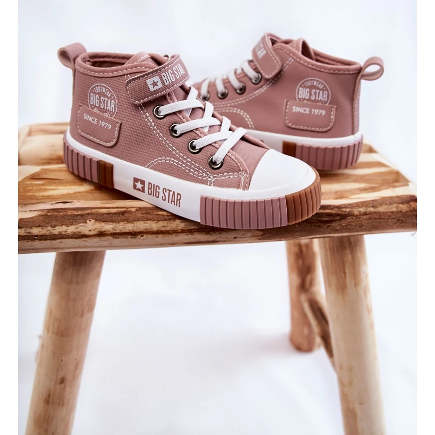 BIG STAR SHOES Baskets Montantes Enfant Big Star KK374016 Rose