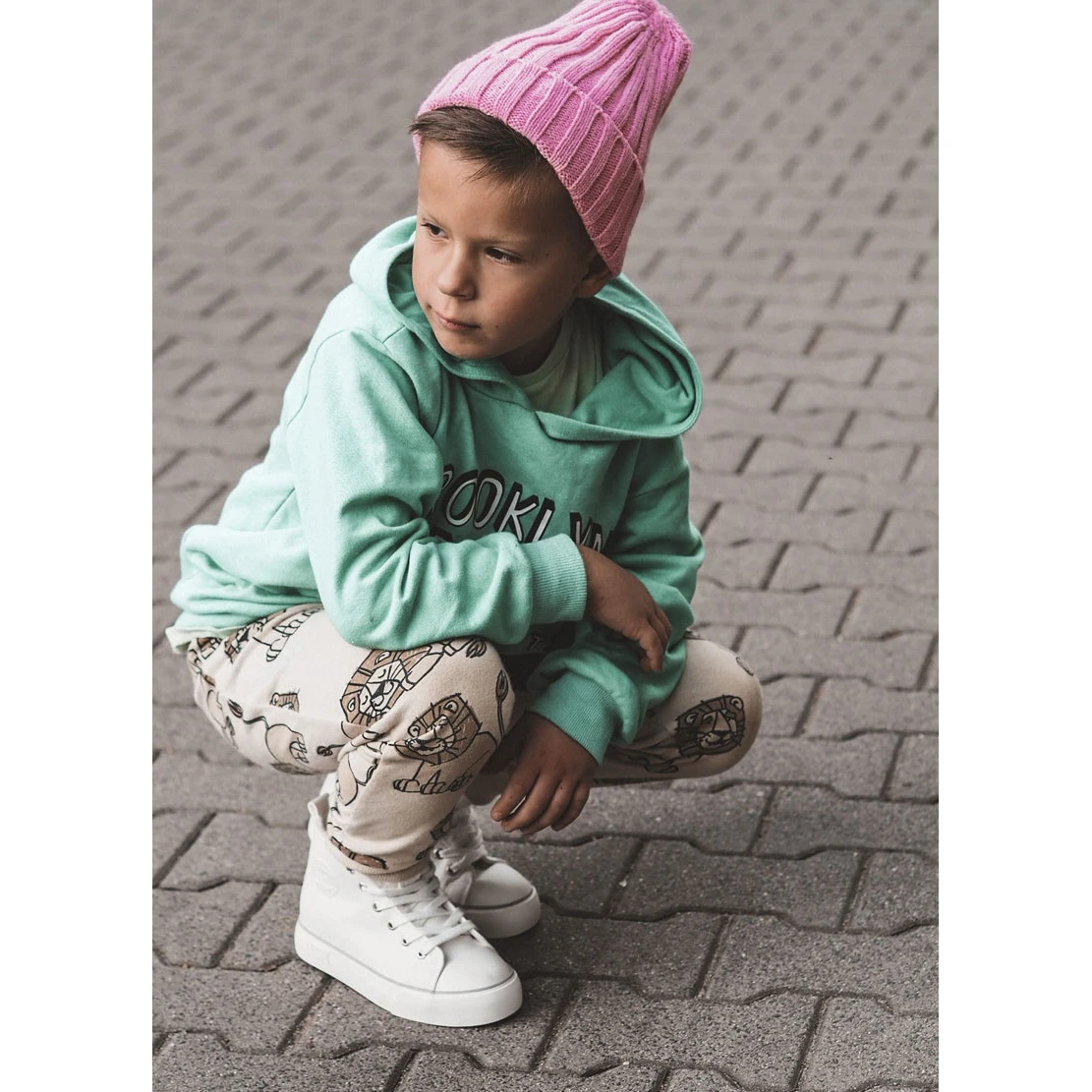 BIG STAR SHOES Baskets Montantes Enfant Big Star KK374227 Blanc Blanche – Image 7