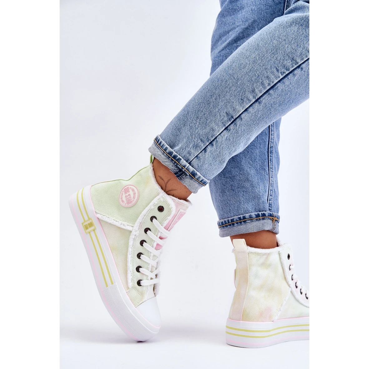 BIG STAR SHOES Baskets Montantes Femme Big Star LL274177 Multicolore – Image 6