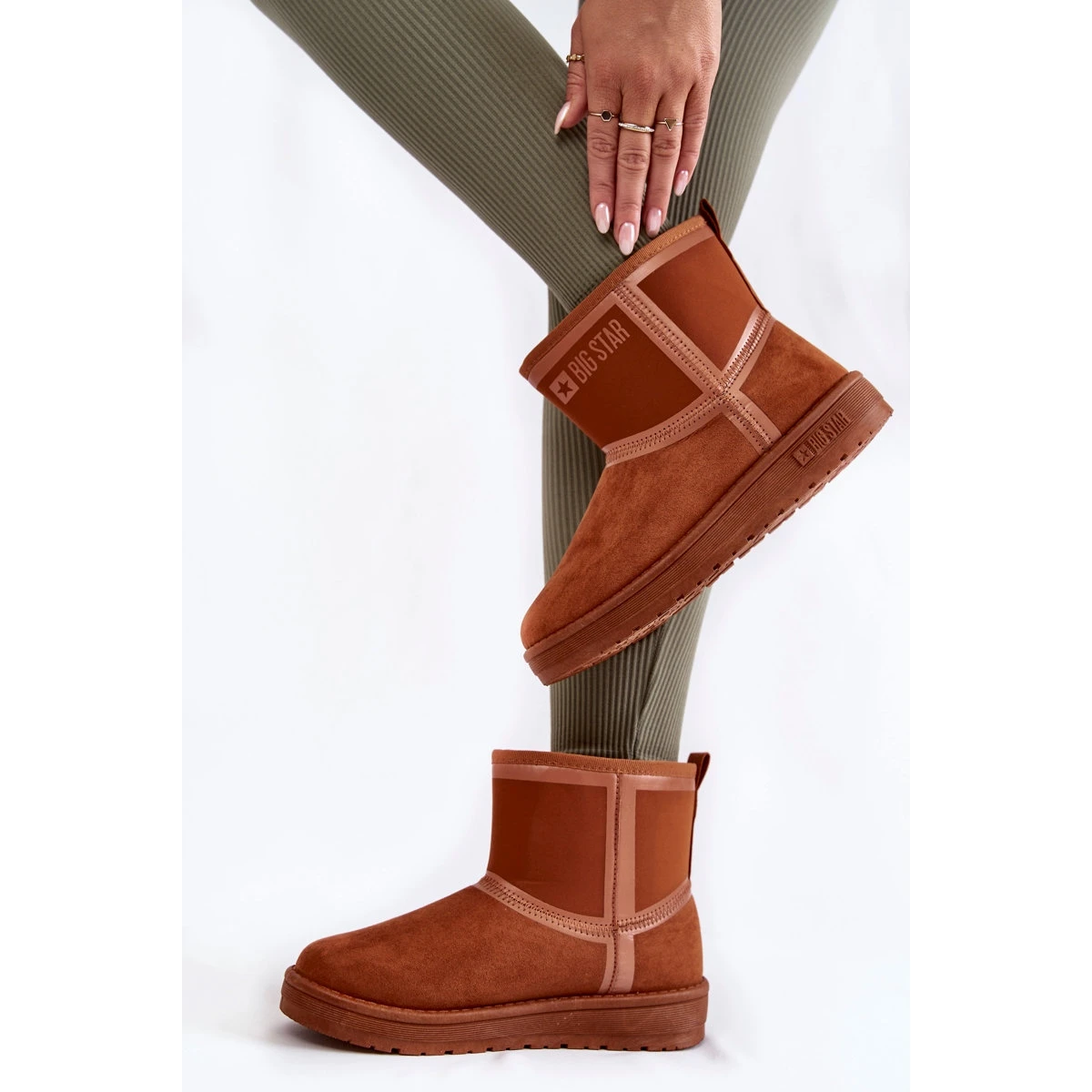 BIG STAR SHOES Bottes De Neige à Enfiler Pour Femmes Big Star KK274612 Marron Brun – Image 3