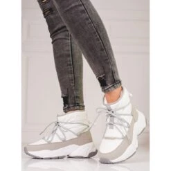 BIG STAR SHOES Bottes De Neige Blanches Pour Femmes Big Star KK274272 Beige