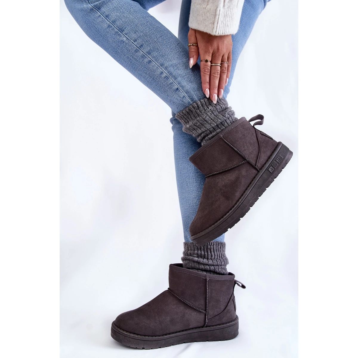 BIG STAR SHOES Bottes De Neige Chaudes Femme Big Star KK274291 Gris – Image 4