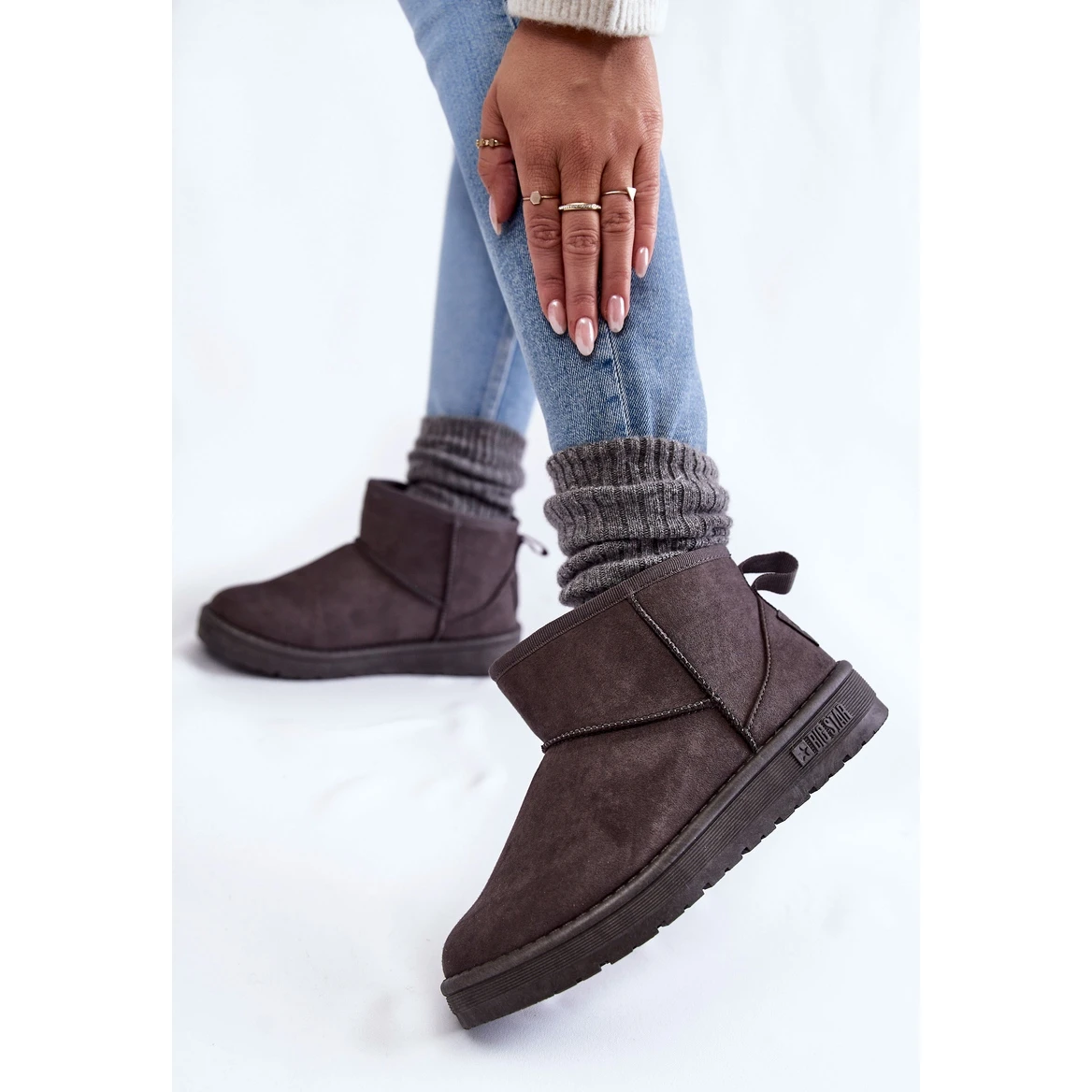 BIG STAR SHOES Bottes De Neige Chaudes Femme Big Star KK274291 Gris – Image 5