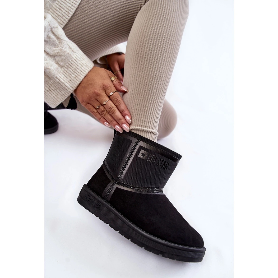 BIG STAR SHOES Bottes De Neige Femme Big Star KK274614 Noir Le Noir – Image 6