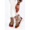 BIG STAR SHOES Bottes De Neige Femme Memory Foam Big Star KK274276 Or-Marron Brun D'or