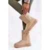 BIG STAR SHOES Bottes De Neige Hautes Femme Big Star KK274617 Beige Clair