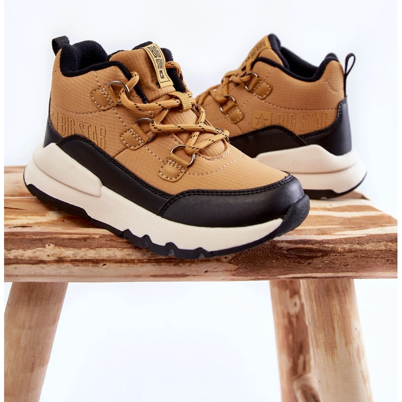 BIG STAR SHOES Chaussons Enfant Memory Foam Big Star KK374118 Camel Brun – Image 2