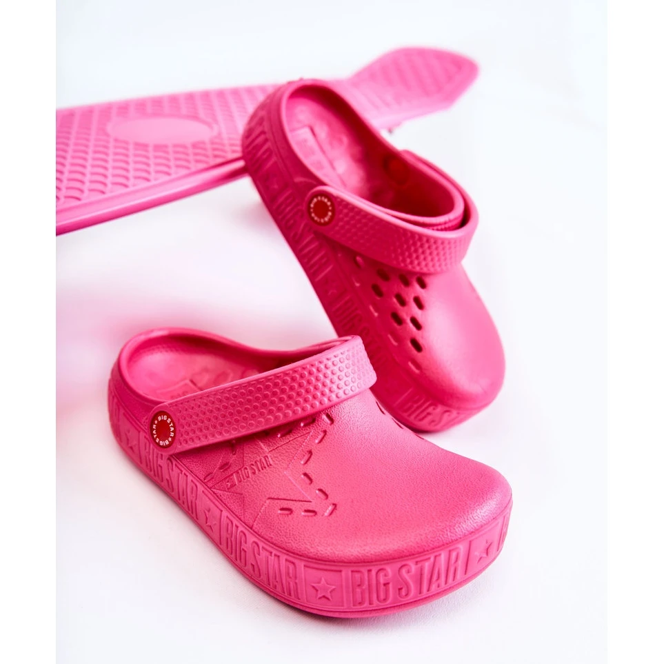 BIG STAR SHOES Chaussons Légers Enfant Kroks Big Star II375006 Fuchsia Rose