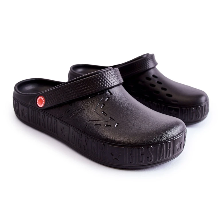 BIG STAR SHOES Chaussons Légers Homme Kroks Big Star II175001 Noir Le Noir